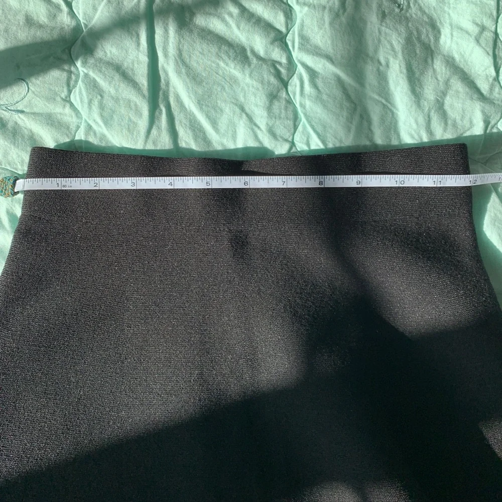 Zara Two-Tone Knit Mini A-Line Skirt - Picture 8 of 9
